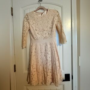 EUC Ted Baker Blush Pink Lace Dress